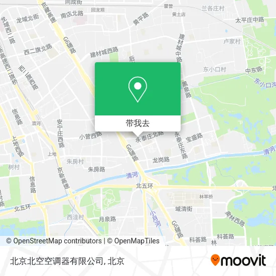 北京北空空调器有限公司地图