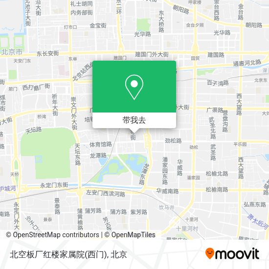北空板厂红楼家属院(西门)地图