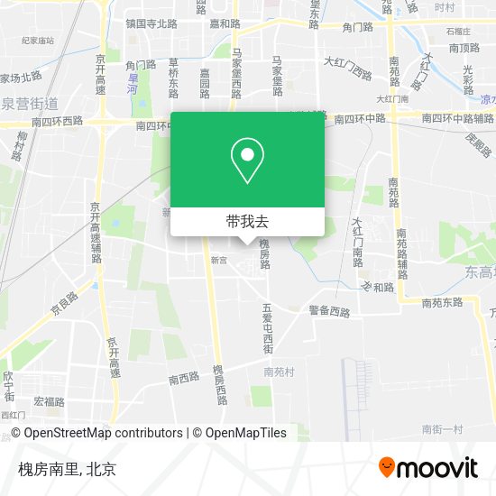 槐房南里地图