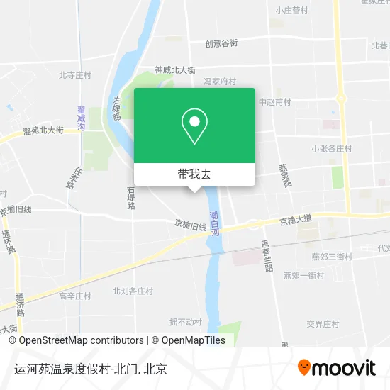 运河苑温泉度假村-北门地图
