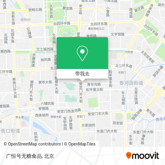 广恒号无糖食品地图