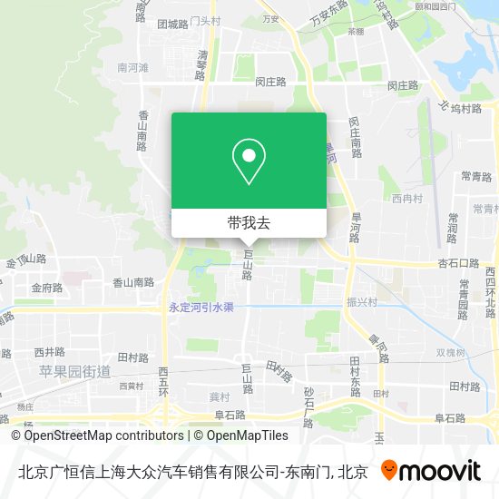北京广恒信上海大众汽车销售有限公司-东南门地图