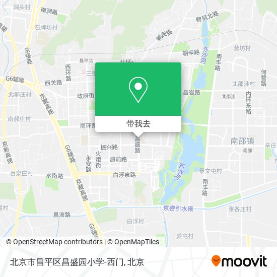 北京市昌平区昌盛园小学-西门地图