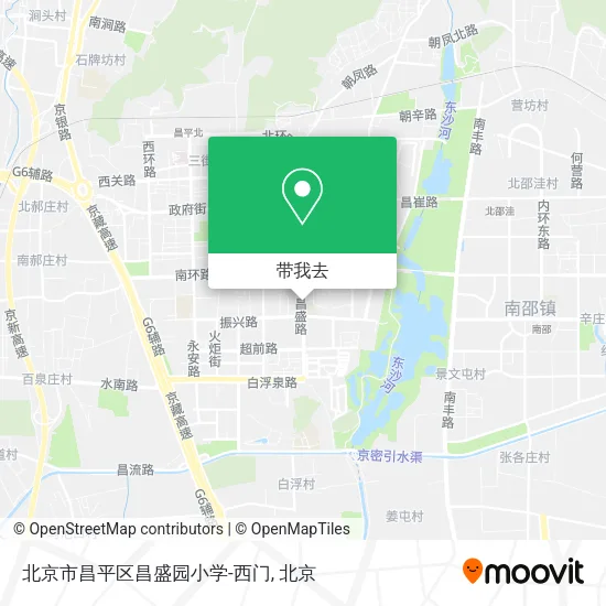北京市昌平区昌盛园小学-西门地图