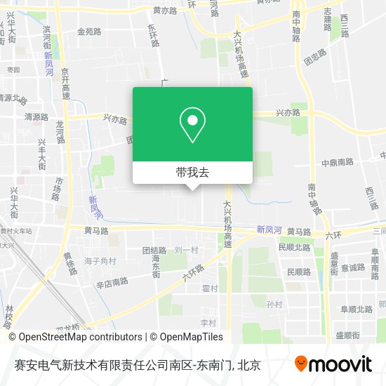 赛安电气新技术有限责任公司南区-东南门地图