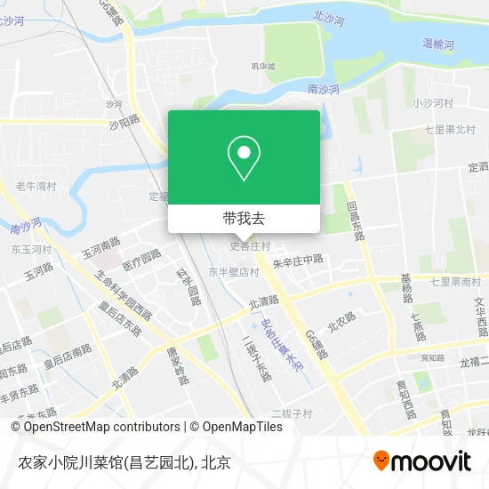 农家小院川菜馆(昌艺园北)地图