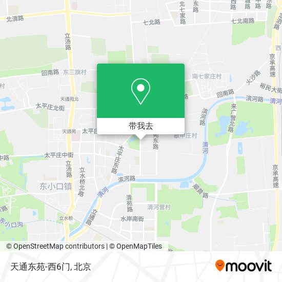 天通东苑-西6门地图