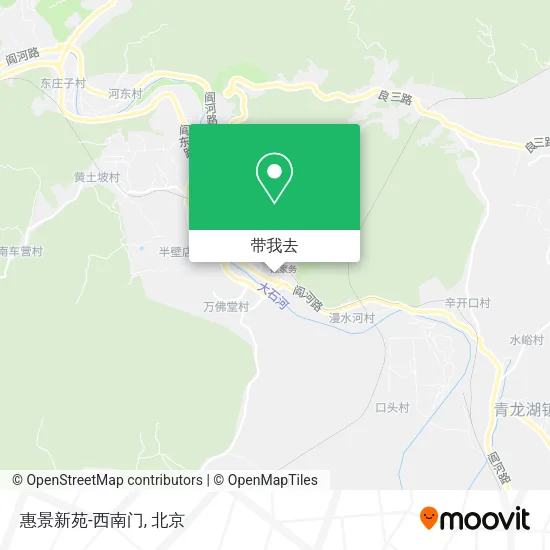 惠景新苑-西南门地图