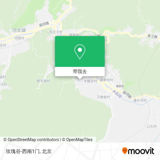 玫瑰谷-西南1门地图