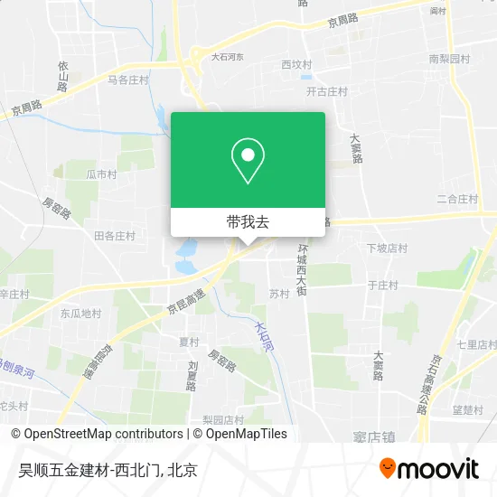 昊顺五金建材-西北门地图