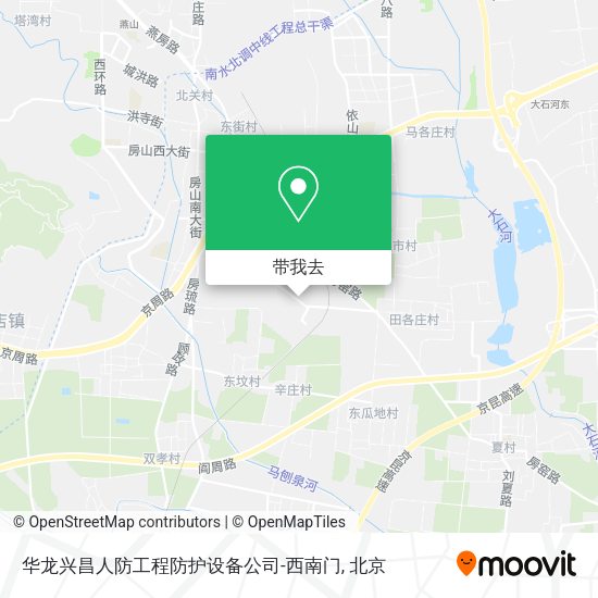 华龙兴昌人防工程防护设备公司-西南门地图