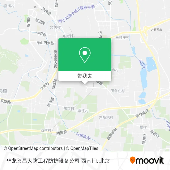 华龙兴昌人防工程防护设备公司-西南门地图