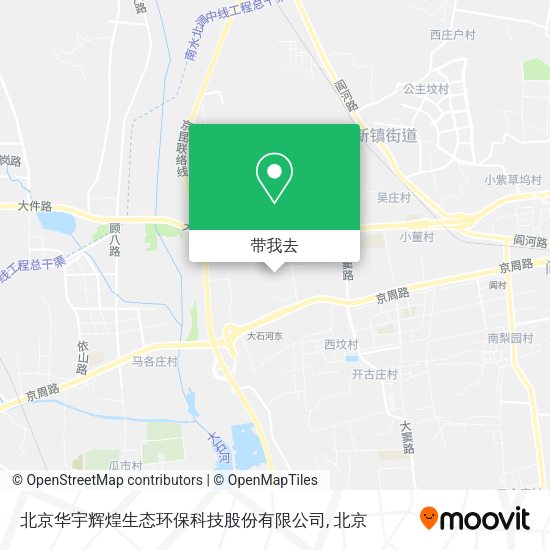 北京华宇辉煌生态环保科技股份有限公司地图