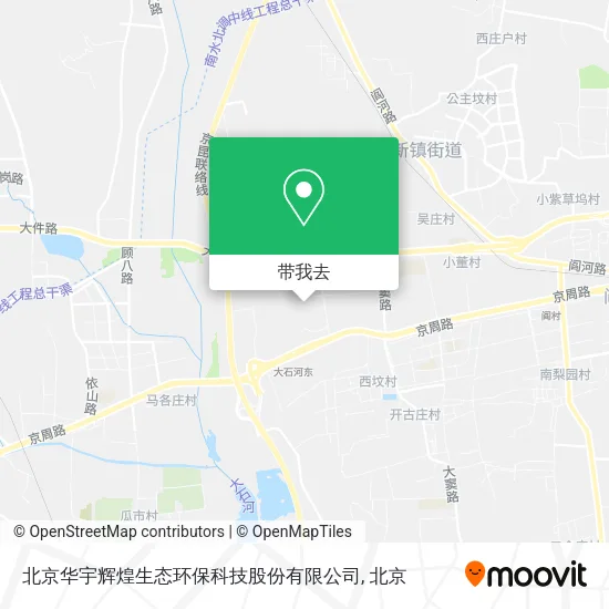 北京华宇辉煌生态环保科技股份有限公司地图