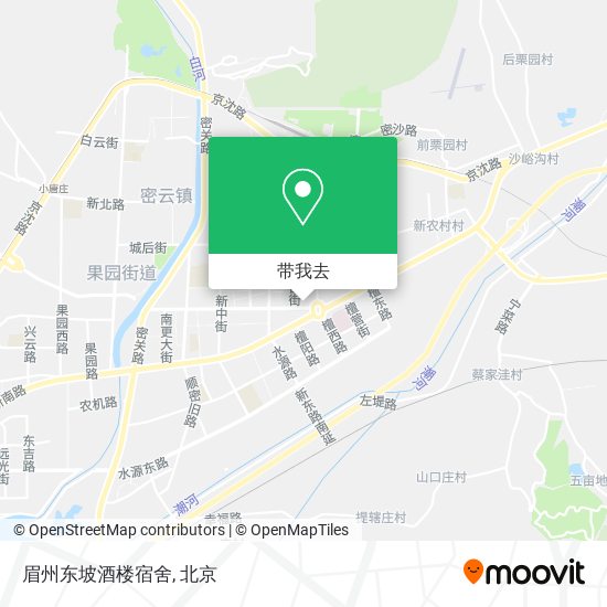 眉州东坡酒楼宿舍地图
