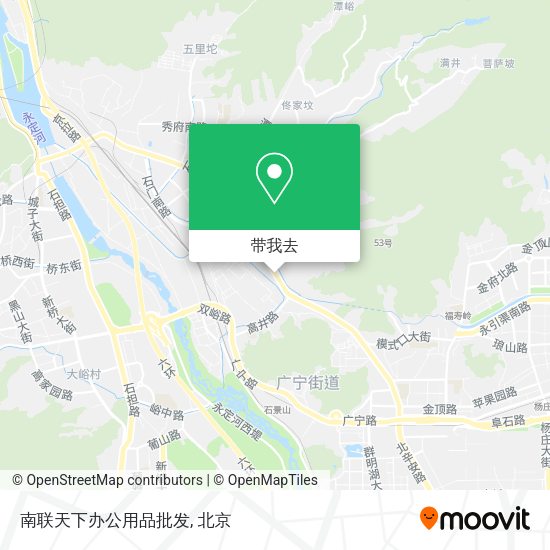 南联天下办公用品批发地图