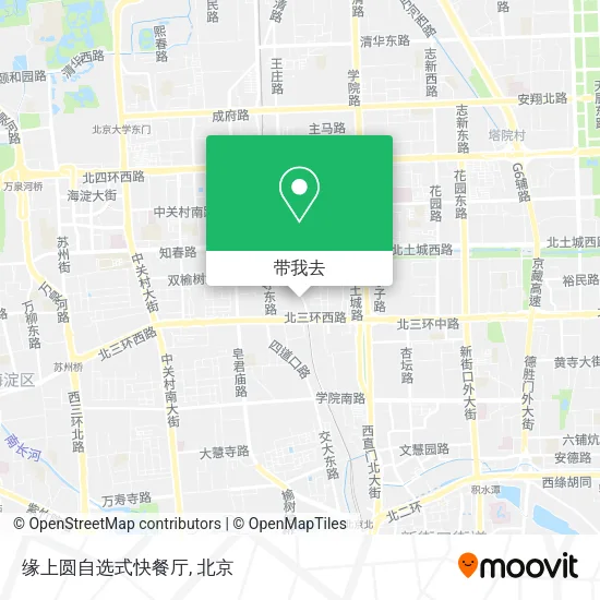 缘上圆自选式快餐厅地图
