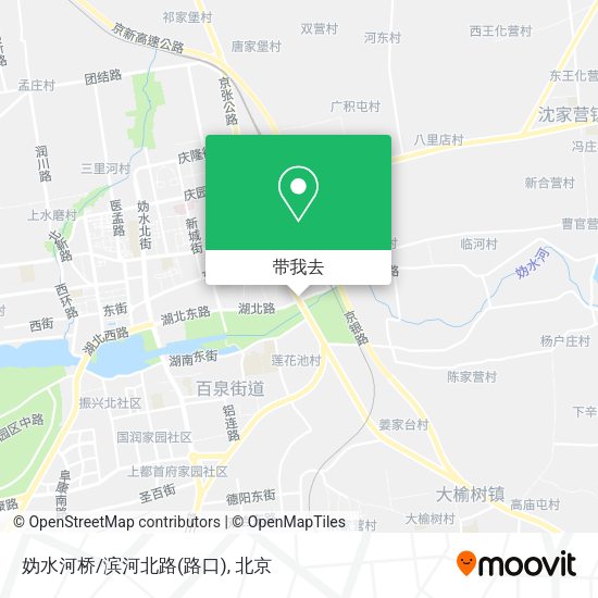 妫水河桥/滨河北路(路口)地图