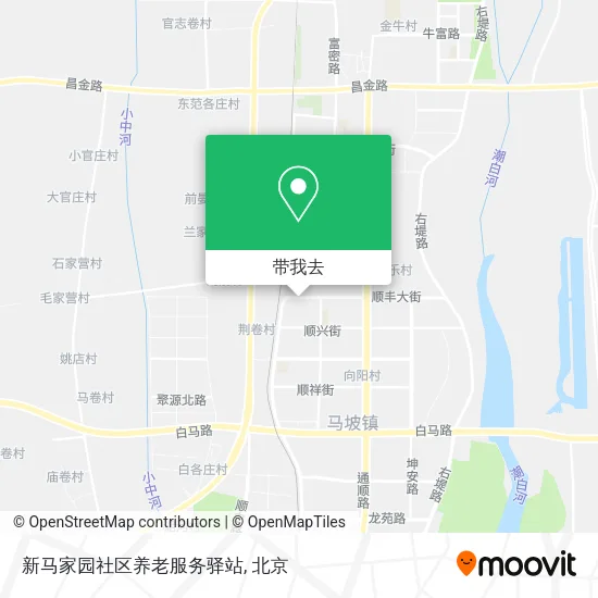 新马家园社区养老服务驿站地图