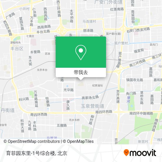 育菲园东里-1号综合楼地图