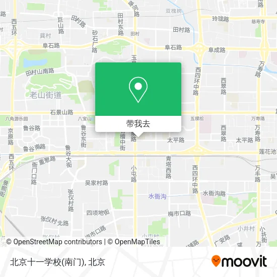 北京十一学校(南门)地图