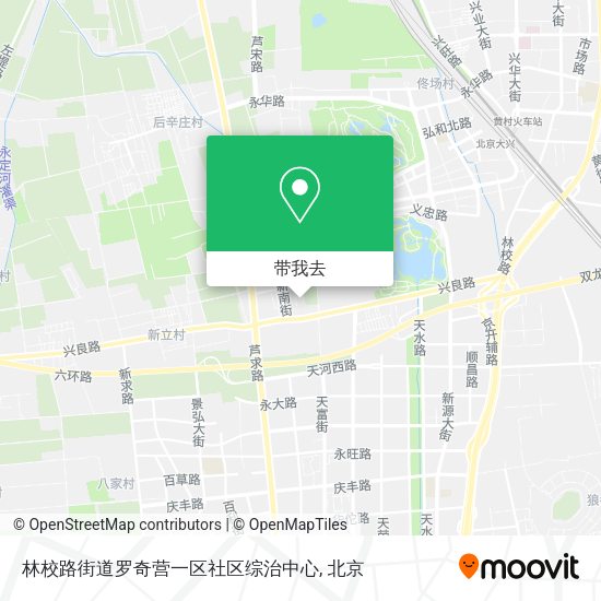 林校路街道罗奇营一区社区综治中心地图