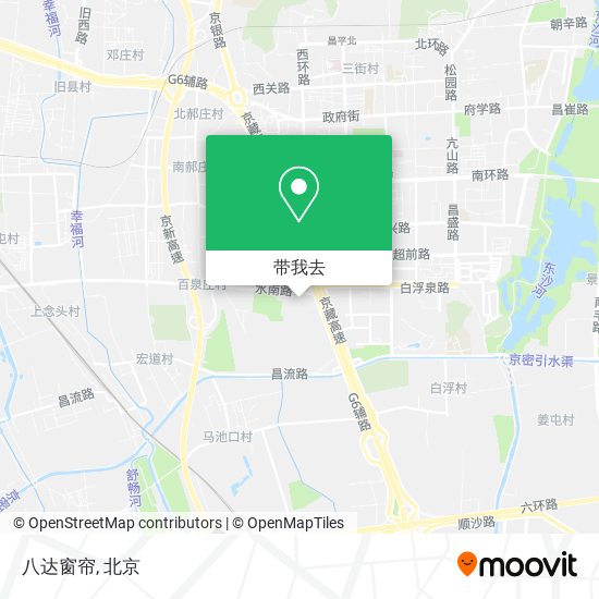 八达窗帘地图