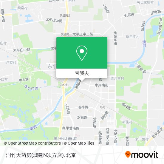 润竹大药房(城建N次方店)地图