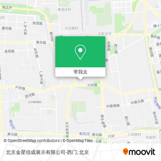 北京金星信成展示有限公司-西门地图