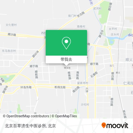 北京百草济生中医诊所地图