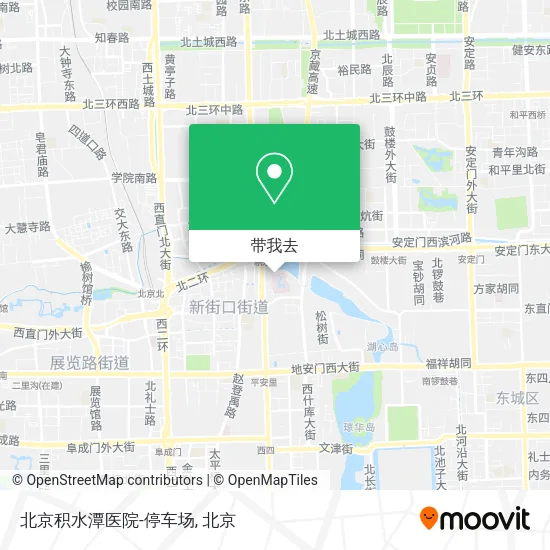北京积水潭医院-停车场地图