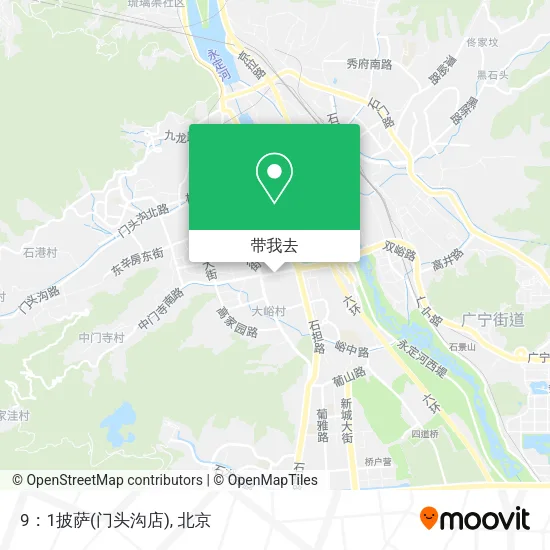 9：1披萨(门头沟店)地图