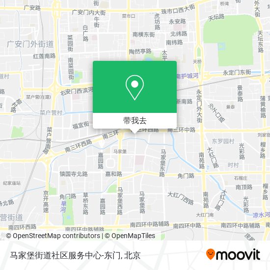 马家堡街道社区服务中心-东门地图