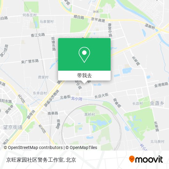 京旺家园社区警务工作室地图