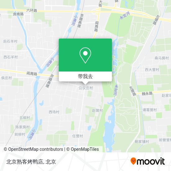 北京熟客烤鸭店地图
