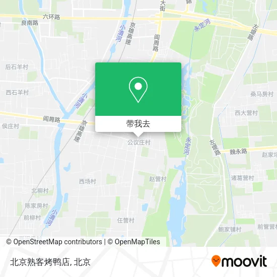 北京熟客烤鸭店地图