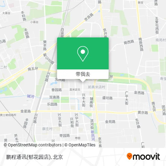 鹏程通讯(郁花园店)地图