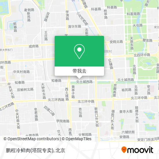 鹏程冷鲜肉(塔院专卖)地图