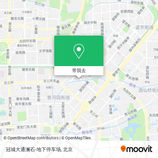 冠城大通澜石-地下停车场地图