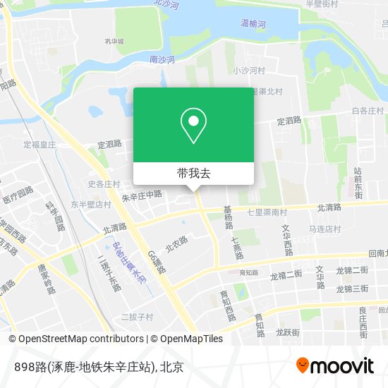 898路(涿鹿-地铁朱辛庄站)地图