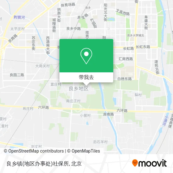 良乡镇(地区办事处)社保所地图