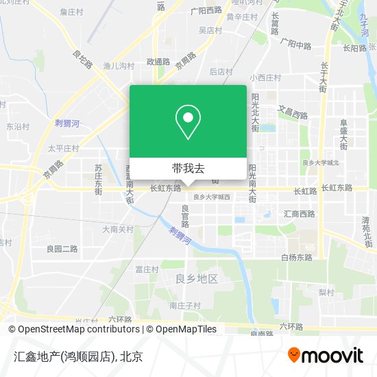 汇鑫地产(鸿顺园店)地图