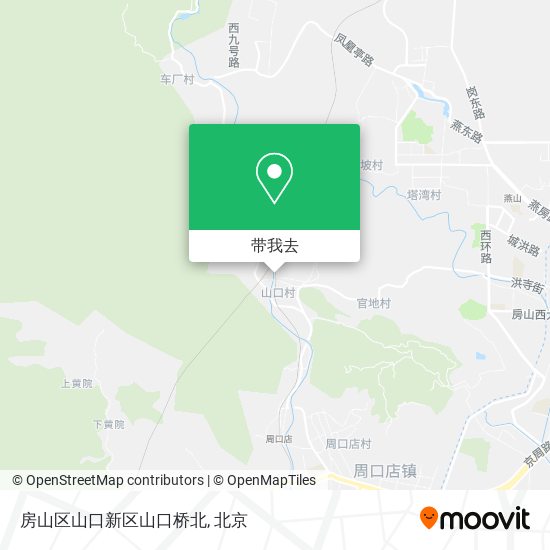 房山区山口新区山口桥北地图
