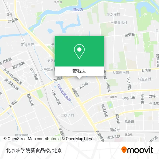 北京农学院新食品楼地图
