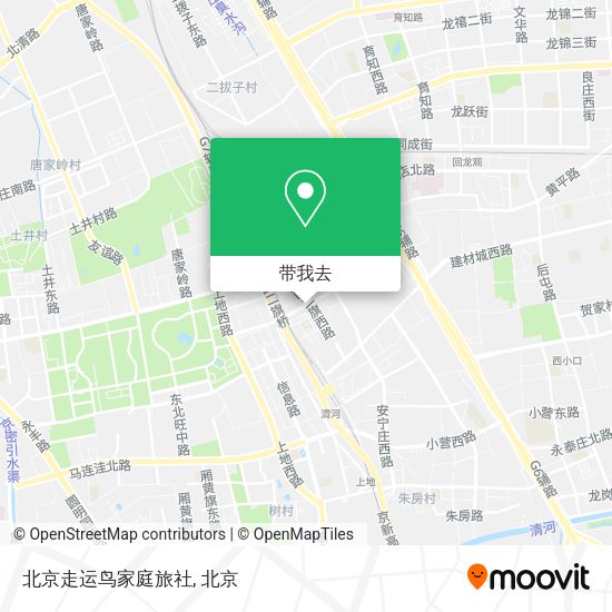 北京走运鸟家庭旅社地图