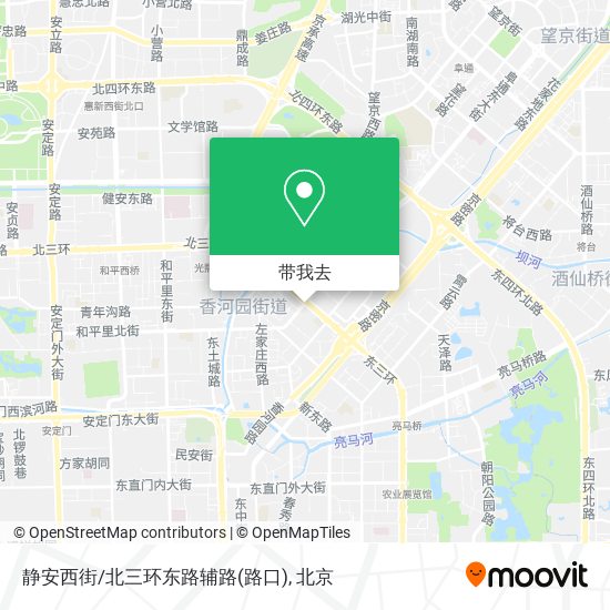 静安西街/北三环东路辅路(路口)地图