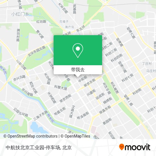 中航技北京工业园-停车场地图