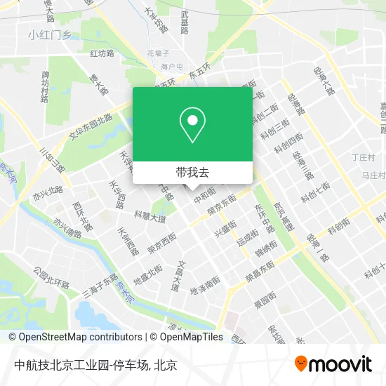 中航技北京工业园-停车场地图