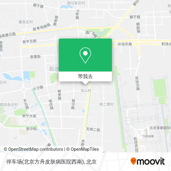 停车场(北京方舟皮肤病医院西南)地图