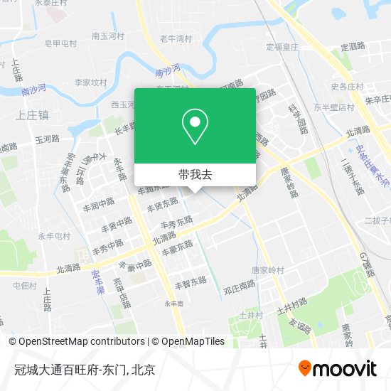冠城大通百旺府-东门地图